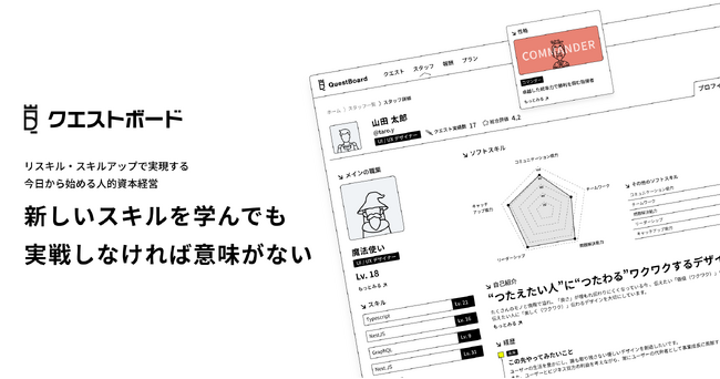 デザインを刷新した「クエストボード」のα版Ver2公開のお知らせ