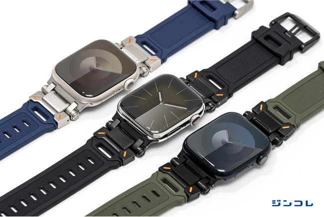【ジンコレ】Apple Watchをタフに彩る新作バンド4製品が登場