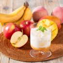 牛乳と混ぜた「フルーツミルクの素」 牛乳と混ぜた「フルーツミルクの素」