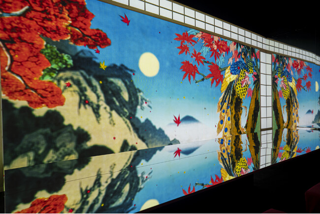 一旗プロデュース「動き出す浮世絵展 MILANO」の公式記録映像“彩”を公開。古来より愛される花、彩り豊かな詩情に富む花鳥画の世界を眺める。