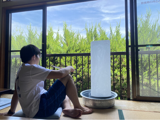 武甲温泉流 夏の温泉の楽しみ方。猛暑を乗り越える「氷柱クーラー」や「不感温浴」を実施します