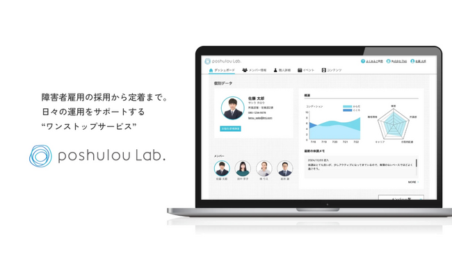 障害者雇用の採用から定着まで。日々の運用をサポートする“ワンストップサービス”「poshulou Lab.（ポシュロウラボ）」モニター企業の先行受付開始