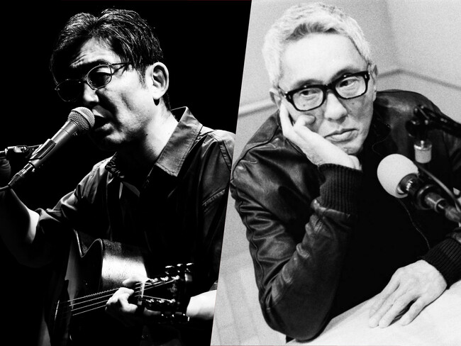 FMヨコハマ「深夜の音楽食堂」でDJを務める松重豊とZAZEN BOYS・向井秀徳が言葉と音のセッションをビルボードライブ横浜で開催