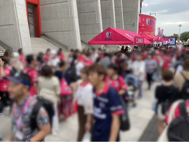 今年も開催決定！セレッソ大阪ヨドコウ桜スタジアムにて大行列ができるブースを出展。