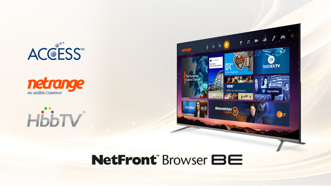 ACCESSとNetRange、HbbTV対応ブラウザとアプリストアが統合されたソリューションを提供開始、スマートテレビにおけるインタラクティブなエンタテイメントの新基準を確立