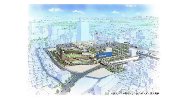 西武リアルティソリューションズと住友商事が共同開発した所沢駅西口の広域集客型商業施設「エミテラス所沢」へデジスルー導入