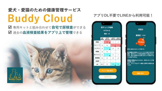 愛犬・愛猫向け健康管理サービス「Buddy Cloud」提供開始 ～アプリDL不要でLINE上から簡単に利用可能～