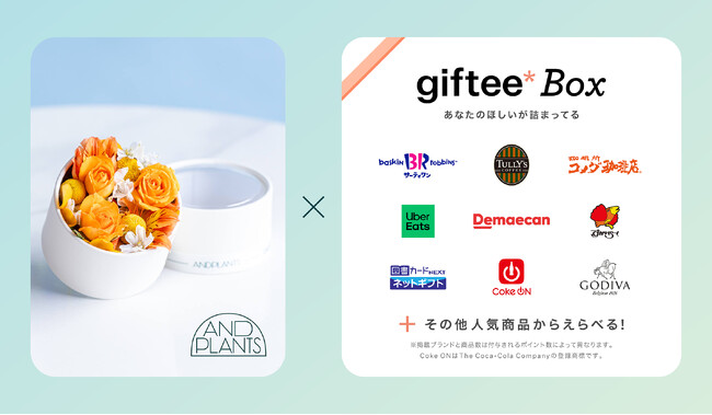 アンドプランツの夏限定「サマーシリーズ’24」とギフティのデジタルギフト「giftee Box」1000円分がセットになったコラボ商品が登場！お中元や夏ギフトとして8月限定で発売