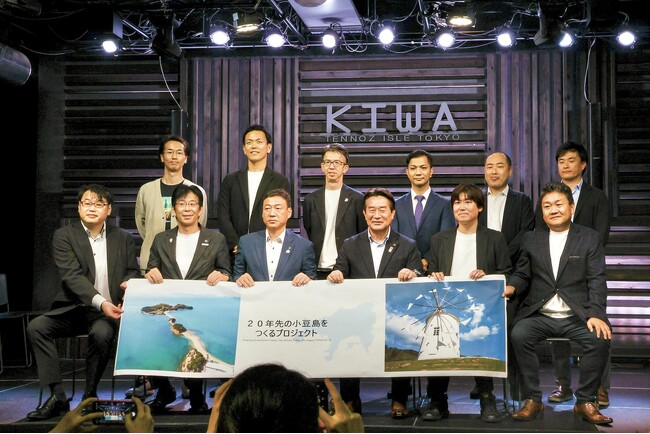 「20年先の小豆島をつくるプロジェクト」の記者会見に土庄町・小豆島町の両町長と参加し、小豆島での自動運転バスの走行実証について発表しました