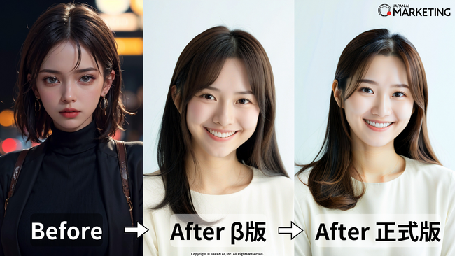 マーケティング特化型AIサービス「JAPAN AI MARKETING((TM))」日本人の画像の生成機能正式版をリリース