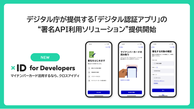 xID、デジタル庁の「デジタル認証アプリ」を活用したい民間事業者向けの”署名API利用ソリューション”を提供