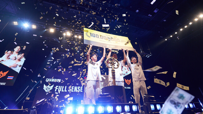 賞金総額1億円のグローバルeスポーツ大会「PARAVOX GOLD RUSH TOURNAMENT」において東南アジア代表チームの「FULL SENSE」が優勝！