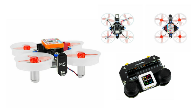 M5Stack社新製品、プログラマブルなドローンとコントローラ「M5Stamp Fly」「M5Atom Joystick」をスイッチサイエンスウェブショップにて2024年8月2日より販売開始