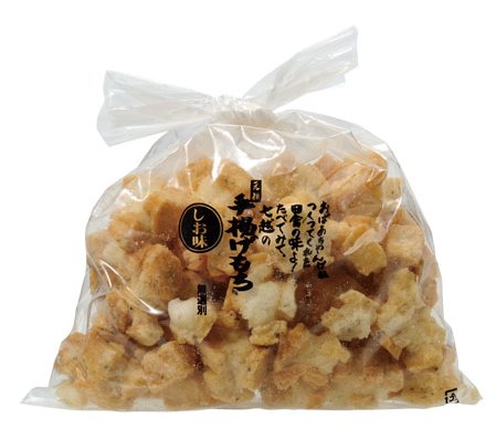 【七越製菓】創業40周年と手揚げもち25周年を記念した「手揚げもちしょうゆ味」が復活。創業当時の懐かしい味わいを再現した「手揚げもちしょうゆ味」本格製造。