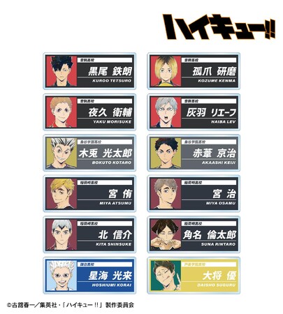 アニメ「ハイキュー!!」のトレーディング Ani-Art 第6弾 アクリルネームプレートなどの受注を開始！！アニメ・漫画のオリジナルグッズを販売する「AMNIBUS」にて