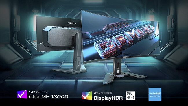 GIGABYTEから、34インチ UWQHD (3440x1440) 有機EL(OLED) 曲面 ゲーミングモニター 『GIGABYTE MO34WQC2』発売