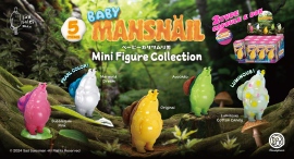 ニューヨーク在住のアーティスト・サッドセールスマンの人気ソフトビニールトイ“BABY MANSNAIL”がミニチュアフィギュアになって８月下旬発売！