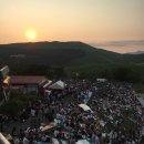 花火大会会場夕景 花火大会会場夕景
