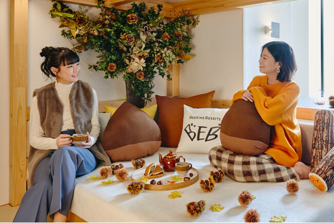 【星野リゾート　BEB5土浦】ルームキーもパジャマも全部栗！客室で旬の栗を満喫するプラン「マロンスイートステイ」今年も提供｜期間：2024年9月11日～10月31日