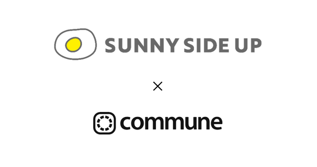 コミューン、サニーサイドアップとコミュニティのPRのためのパートナーシップ契約を締結