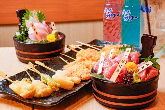 サワーもハイボールも399円～！「海鮮ゴロ焼き」「串揚げ」が新登場『アカマル屋鮮魚店』 3店舗でレギュラーメニューをパワーアップ