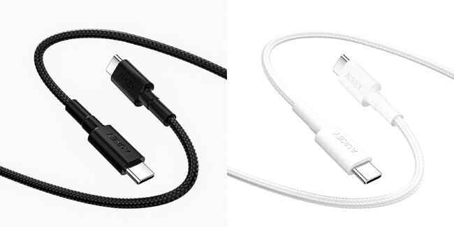 【AUKEY】 さまざまなUSB-C機器の充電に最適な60W ナイロン編み 1.5m USB-C to Cケーブル 「CB-CC15L」8月9日（金）に販売開始！