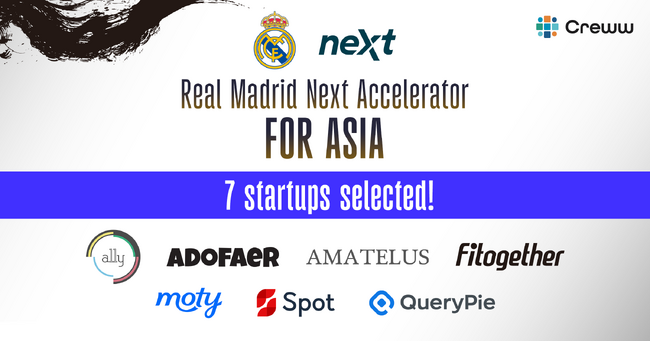 Creww、レアル・マドリードのイノベーションプロジェクトとの共創プログラム『Real Madrid Next Accelerator for Asia』にてアジアのスタートアップ7社を採択