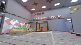 メタバース版「ファインセラミックスワールド」の様子 メタバース版「ファインセラミックスワールド」の様子