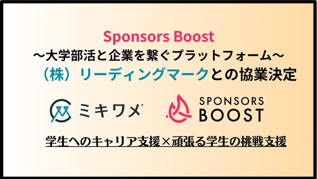 スポンサーズブーストとリーディングマークが協業