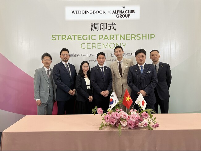 ONE‐VALUE株式会社|ベトナムM&A成約実績|アルファクラブ武蔵野からWeddingbook Holdingsへの出資契約調印式が開催
