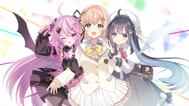 V-TIPS初となる新人VTuber3名がデビュー！初配信はリレー形式2024年8月10日(土)19時からスタート！
