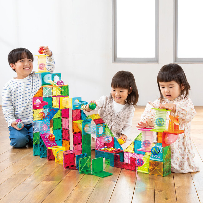 【新商品】ギフトにもおすすめ！磁石でくっつく知育玩具ピタゴラスに「シリーズ最大ボリューム」のセットが登場！