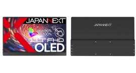 JAPANNEXTが13.3インチの有機EL(OLED)パネルを採用したフルHDモバイルディスプレイ2機種(タッチ有/無)を8月9日(金)に発売 JAPANNEXTが13.3インチの有機EL(OLED)パネルを採用したフルHDモバイルディスプレイ2機種(タッチ有/無)を8月9日(金)に発売