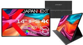 JAPANNEXTが14インチ IPSパネル採用 4Kモバイルディスプレイ2機種(タッチ有/無)を8月9日(金)に発売 JAPANNEXTが14インチ IPSパネル採用 4Kモバイルディスプレイ2機種(タッチ有/無)を8月9日(金)に発売