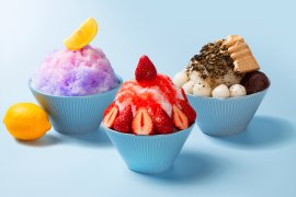 個性あふれる「豊洲ふくらすずめ」の3種のかき氷 個性あふれる「豊洲ふくらすずめ」の3種のかき氷