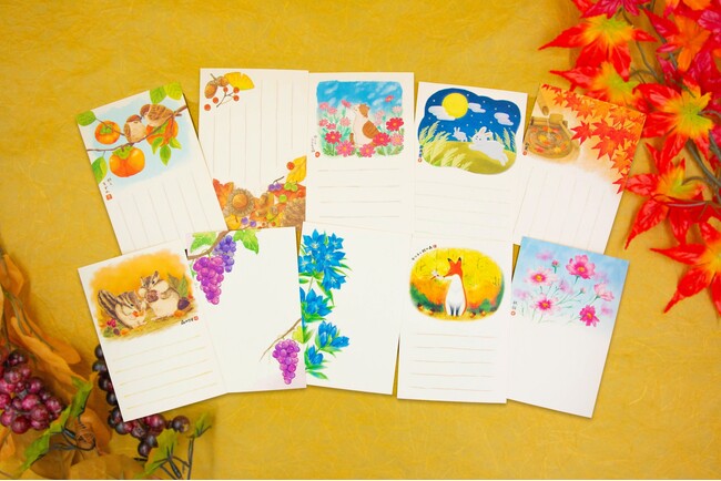 『絵入りはがき2024秋柄』の販売開始