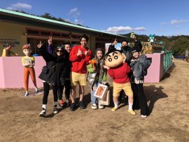 ▲しんちゃんにも会える、ふたば幼稚園 ▲しんちゃんにも会える、ふたば幼稚園