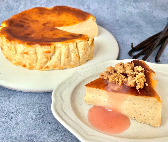 インドネシア産最高級バニラビーンズを使用した「濃厚バニラのバスクチーズケーキ」を横浜・元町にニューオープンする「Maison Hestiā」にて9月6日より販売開始！
