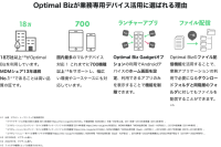 13年連続No.1※1 MDM・PC管理サービス「Optimal Biz」、店舗内や物流・工場などの現場で活用される業務専用スマートフォンやタブレット向けメニューを追加