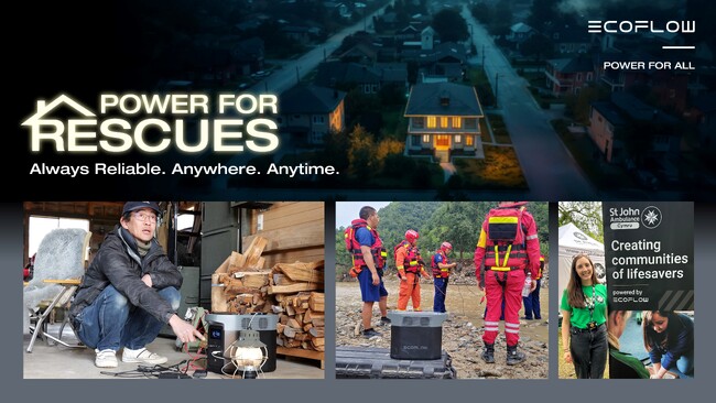 EcoFlow、災害救援および防災対策をサポートするCSRプログラム「Power For Rescues」を公表