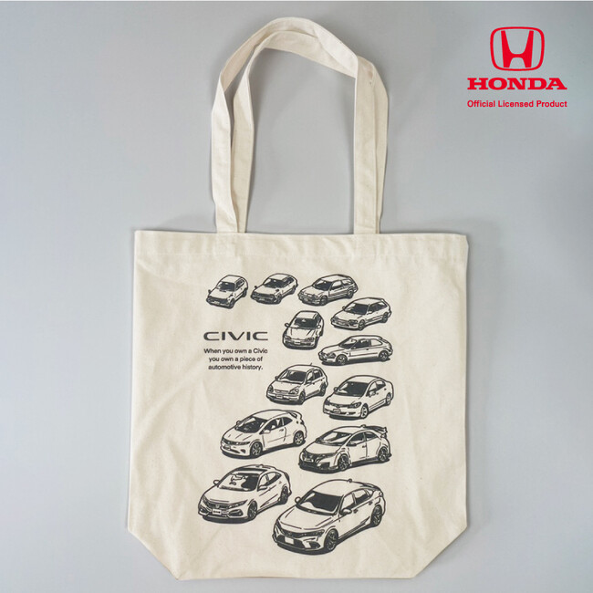 ⚫︎新発売⚫︎Honda『歴代シビック』デザイン　トートバッグが登場