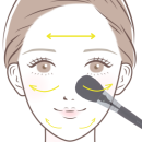 パウダーブラシ使い方 パウダーブラシ使い方