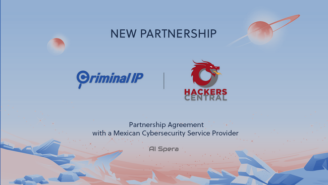 「Criminal IP ASM」メキシコ「Hackers Central」とパートナーシップ締結、中南米セキュリティ市場の販路拡大