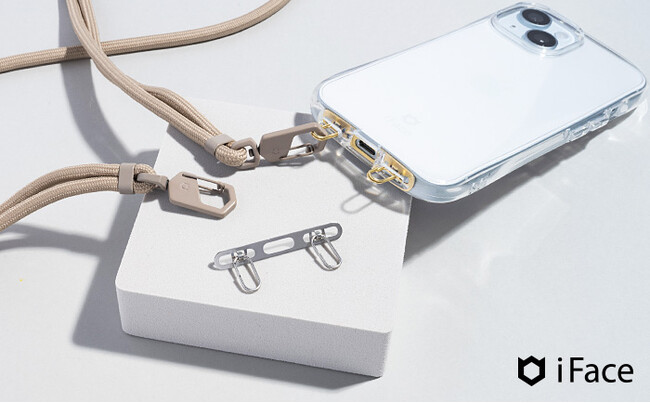 モバイルアクセサリーブランド「iFace（アイフェイス）」 「Hang and」シリーズより金属製の安定感ある2点吊りストラップホルダーが初登場！