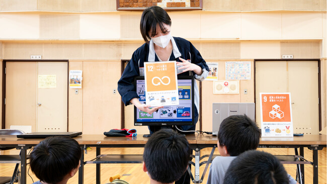 東北大学・東松島市主催の産官学連携「SDGs出前授業」に参加　昨年に引き続きリユース・リサイクルの大切さを伝える