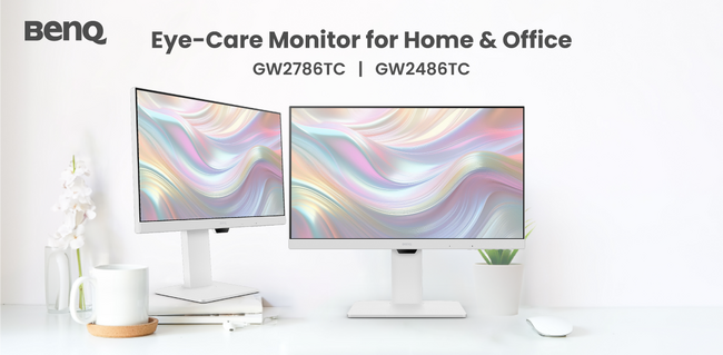アイケアモニターGWシリーズのフルHDモデルにホワイトカラーが登場「GW2486TC」「GW2786TC」を8月22日に発売