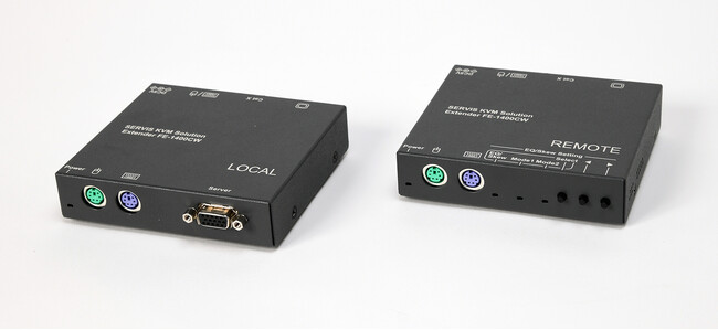 アナログビデオ信号を最大250m延長する小型KVMエクステンダー FE-1400CWを発売
