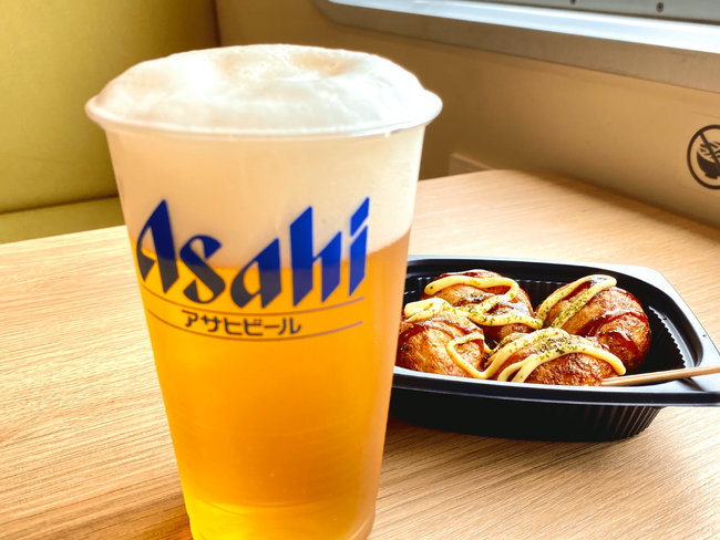 ジャンボフェリー|週末限定!生ビール(アサヒマルエフ)販売開始