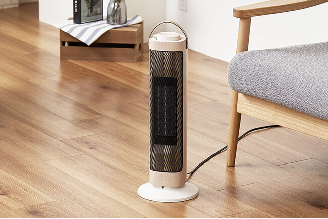 見せ置きしたくなるインテリア家電。美しい木目柄を配した2024年冬の新作「タワー型セラミックファンヒーター&ファン -Premium WOOD-」がLife on Productsから新発売。