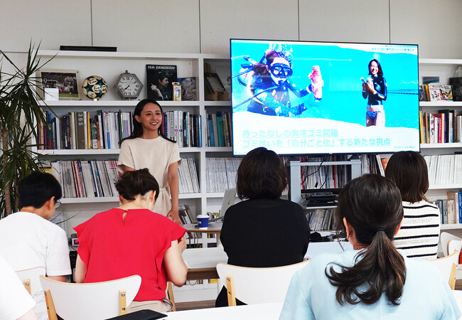 元化粧品会社オフィスワーカーから‟水中ゴミ拾いダイビング”専門ショップを運営する ダイバーへ転身した 東 真七水さんから学ぶ海洋環境問題